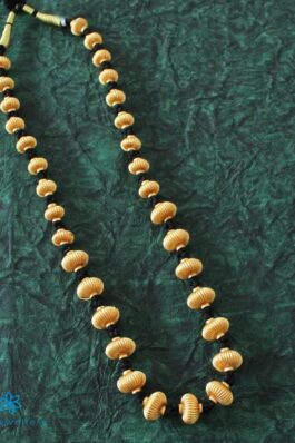 Golden Coin Gundu Temple Beads Necklace