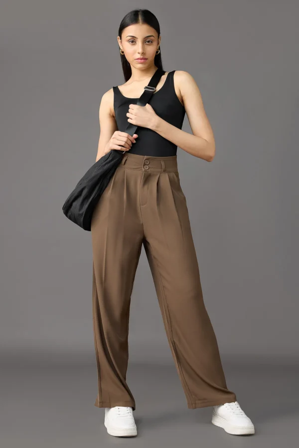 Terra Toned – Brown Pants for Women