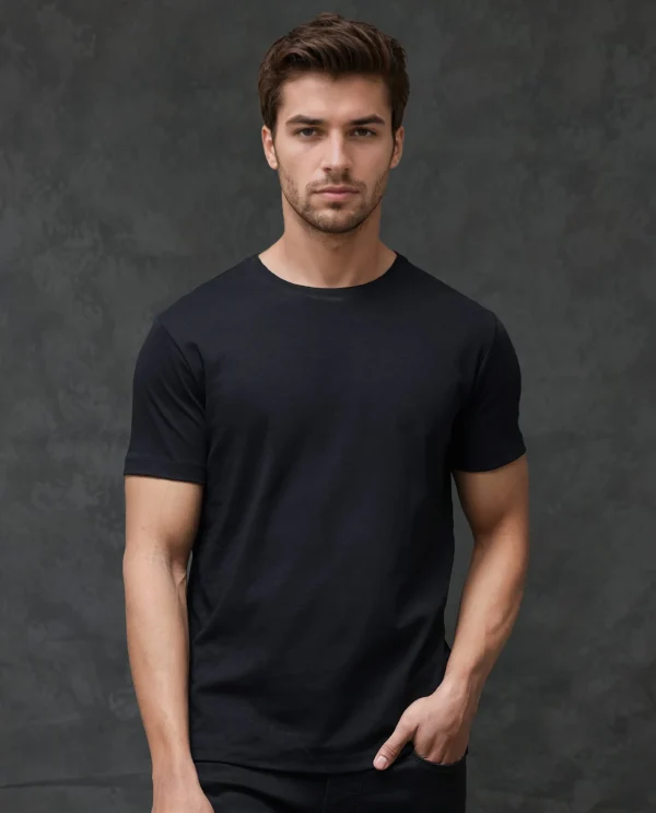 Essential Classic Black Crew Neck Tee